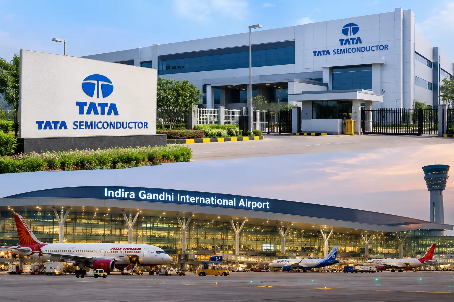 Tata semiconductor and airport of dholera